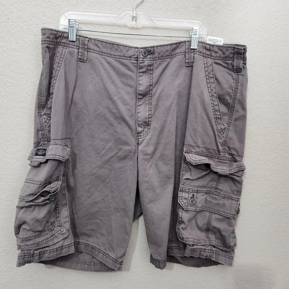 Lee Dungarees Cargo Shorts Mens 40 Gray